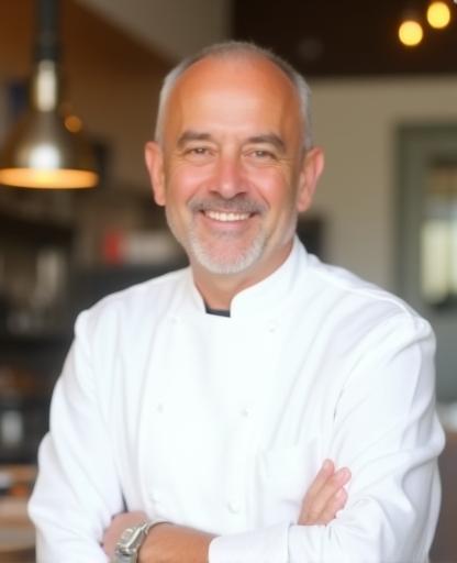 Portrait of Chef Antonio Rossi smiling warmly